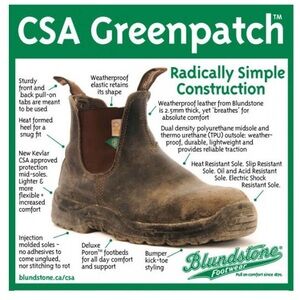 Unisex Steel Toe Blundstone CSA Mens 9 Women’s 11 Broken In Safety Work Boots